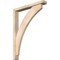 Ekena Millwork Thorton Block Smooth Bracket w/ Offset Brace, Douglas Fir, 3 1/2"W x 24"D x 32"H BKT0402X24X32THR05SDF - alternate 1